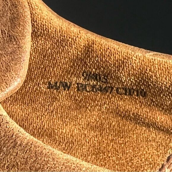 Womens BOC Born Concept Brown Leather Slip On Block Heeled Shoes / Size 9 - Picture 7 of 9